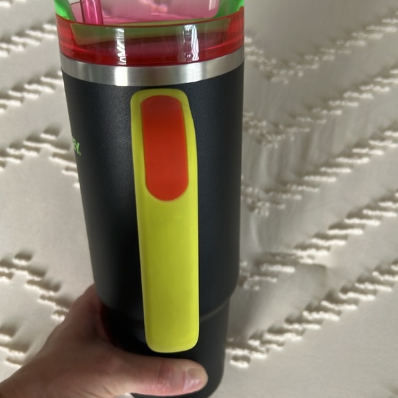 Black and Neon 30 oz Stanley - Picture 4 of 9